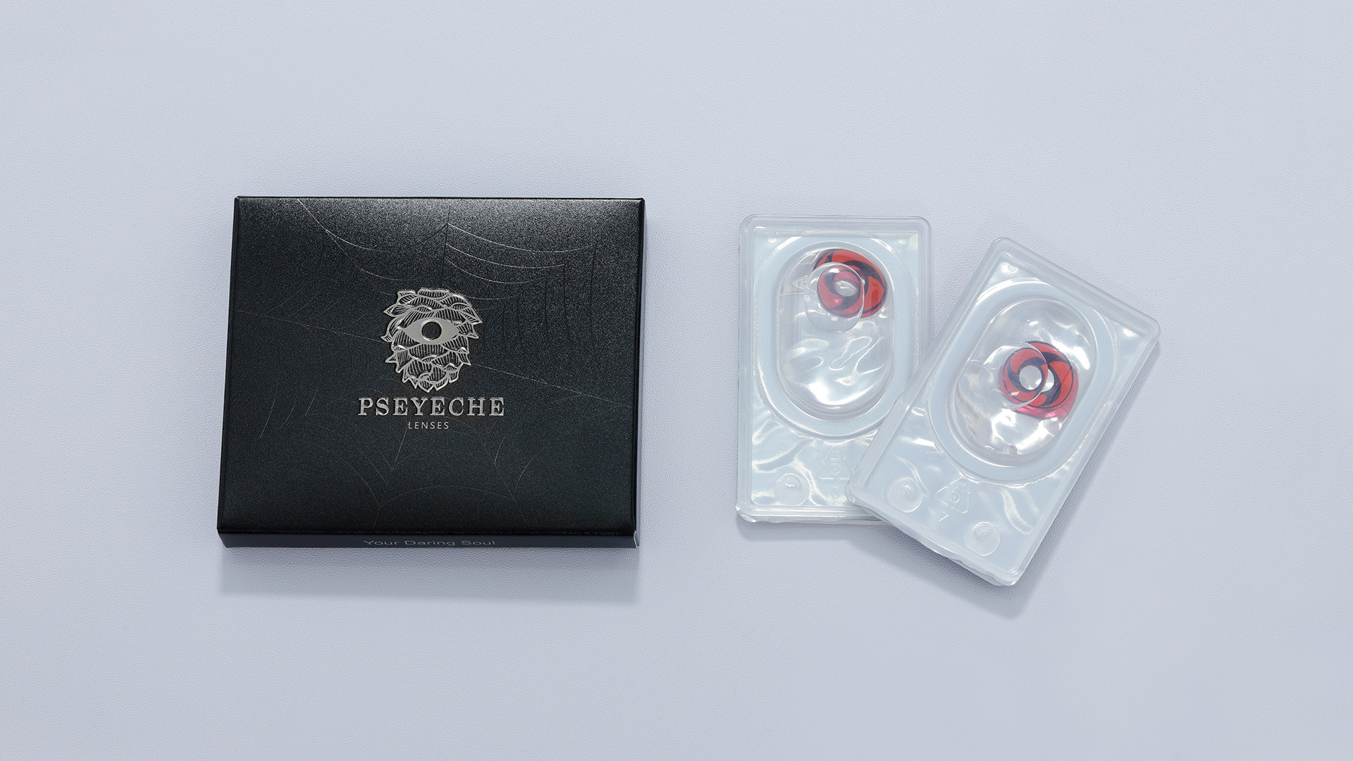 Free 3 tone colored contact lenses Box Contact Lens Cardboard colored contacts packing box with OEM ODM logo