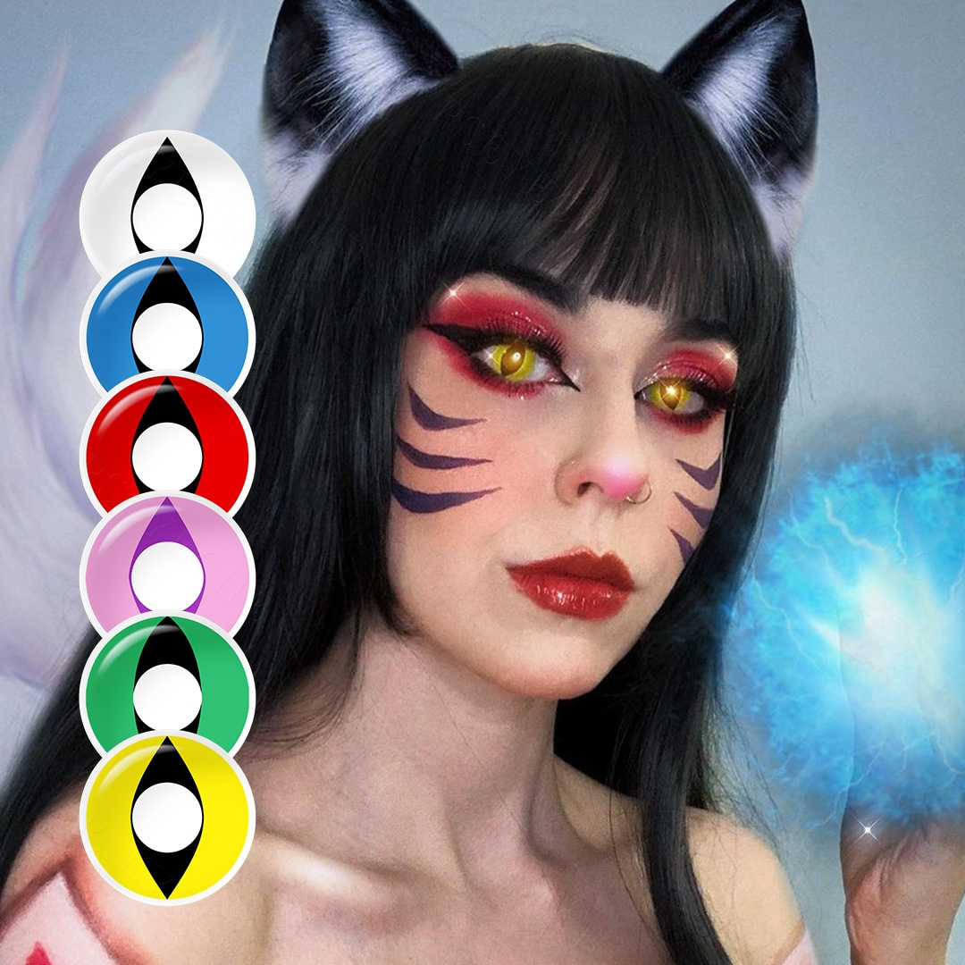 Pseyeche Cat eye lenses dragon eye colored contact lenses cosplay lentilla de color Contacts Halloween contact lenses