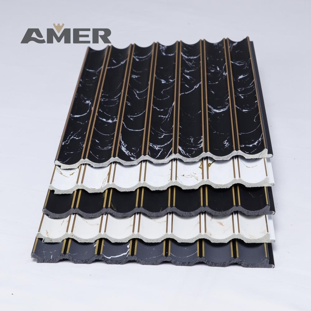 AMER Light weight waterproof charcoal Louver PS wall panel for modelling