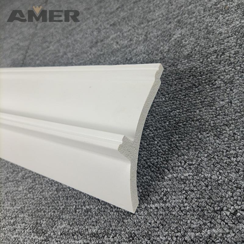 Rongke OEM factory wholesale wood wainscoting mould strip panels decorative white interior wall skirting