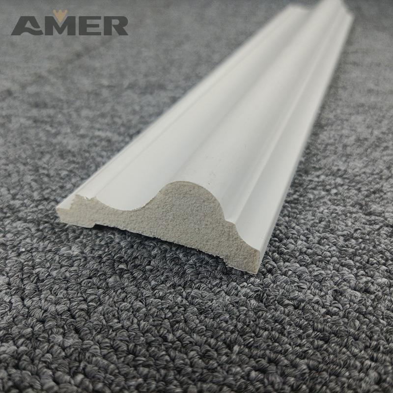 Rongke OEM factory wholesale wood wainscoting mould strip panels decorative white interior wall skirting