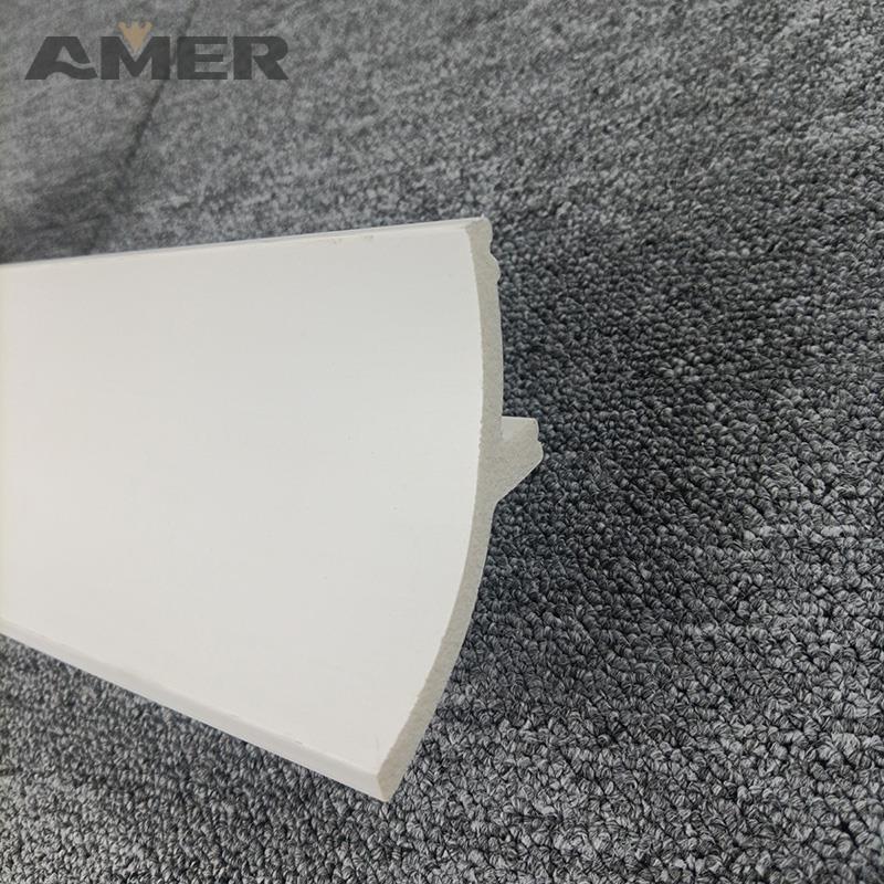 Rongke OEM factory wholesale wood wainscoting mould strip panels decorative white interior wall skirting