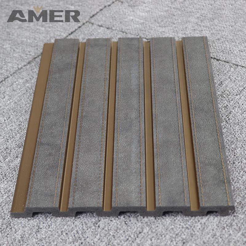 Rongke Factory OEM Waterproof Feature Waterproof Out Door Modern Wood TV Styrofoam Wall Slat Panel Decorative