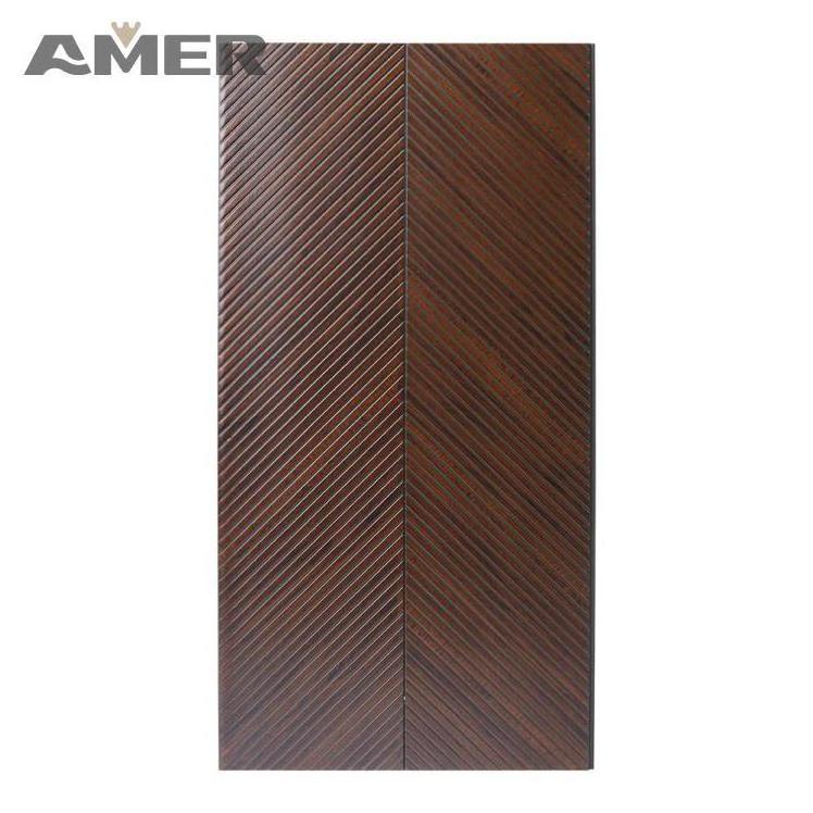 Amer OEM factory price 30cm charcoal decorative waterproof modern garage slot wall molding panels