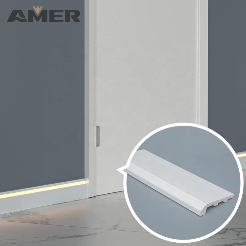 Amer Kitchen Cabinet Waterproof Ps White Skirting Board Hidden Wall Foam Floor Baseboard Protectors