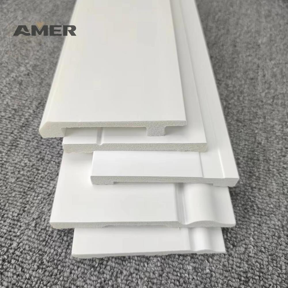 AMER Flooring accessories Polystyrene Flooring Molding for flooring wall base plastic skirting