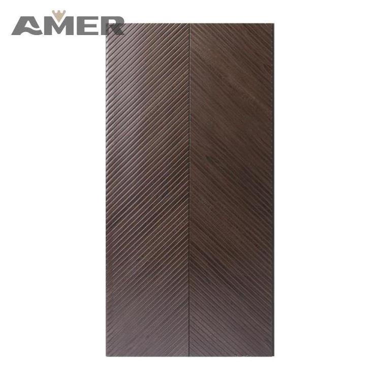 Amer 30cm width outside waterproof wooden pvc wpc ps mdf wall board wall bamboo wall panels for decoration