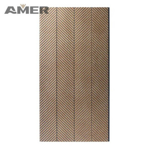 Amer OEM factory price 30cm charcoal decorative waterproof modern garage slot wall molding panels