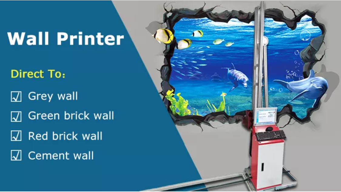 Pshinecnc Printing 3D Vertical Uv Ink Wall Printer