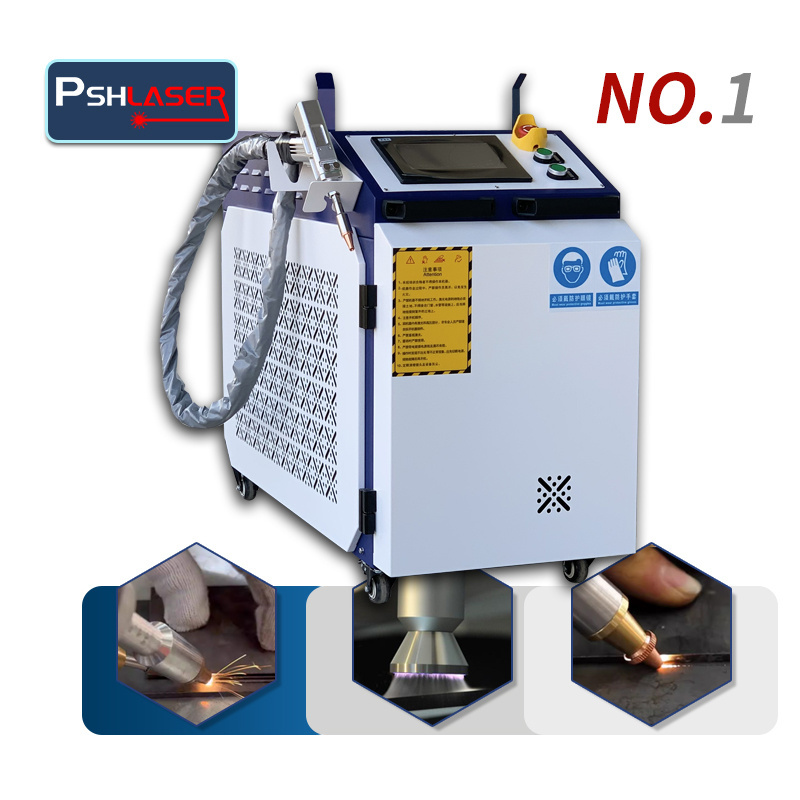 3 In 1 Handheld Laser Welding Cleaning Machine Metal Stainless Steel Rust Removal 2000W Fiber Laser Cleaning Welder Cutter