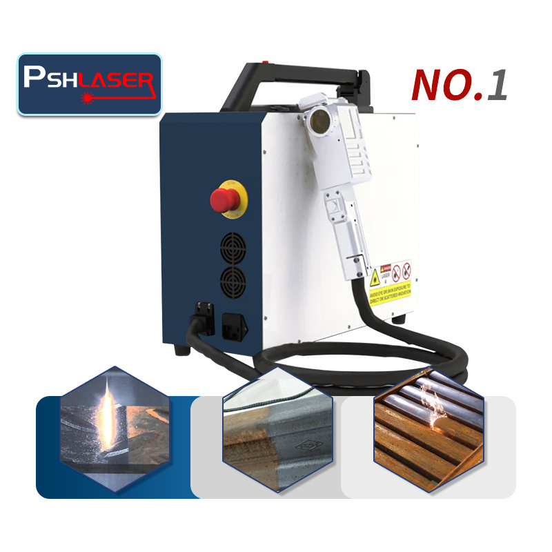 Backpack portable type handheld laser cleaner rust removal industrial 100w 100watt pulse mini fiber laser cleaning machine price