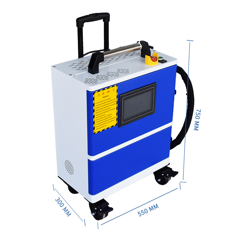 2024 New Rust Removal Metal Cleaning handheld fiber pulse portable laser cleaning machine 100W 200W 300W laser cleaner machine