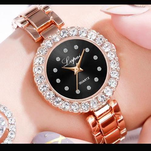 PUSHI Customized female dress watches diamond bracelet casual quartz female watch cheap price female quartz watches best quality