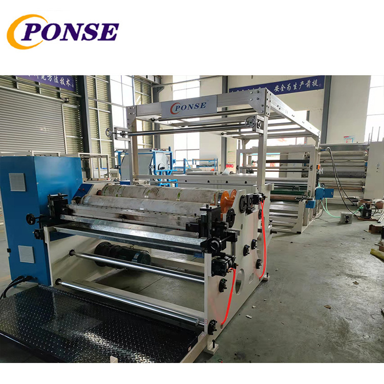 EPE foam hot melt spray glue lamination machine for floor underlay