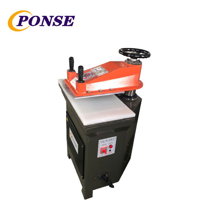 Hydraulic swing arm leather die clicker cutting press machine