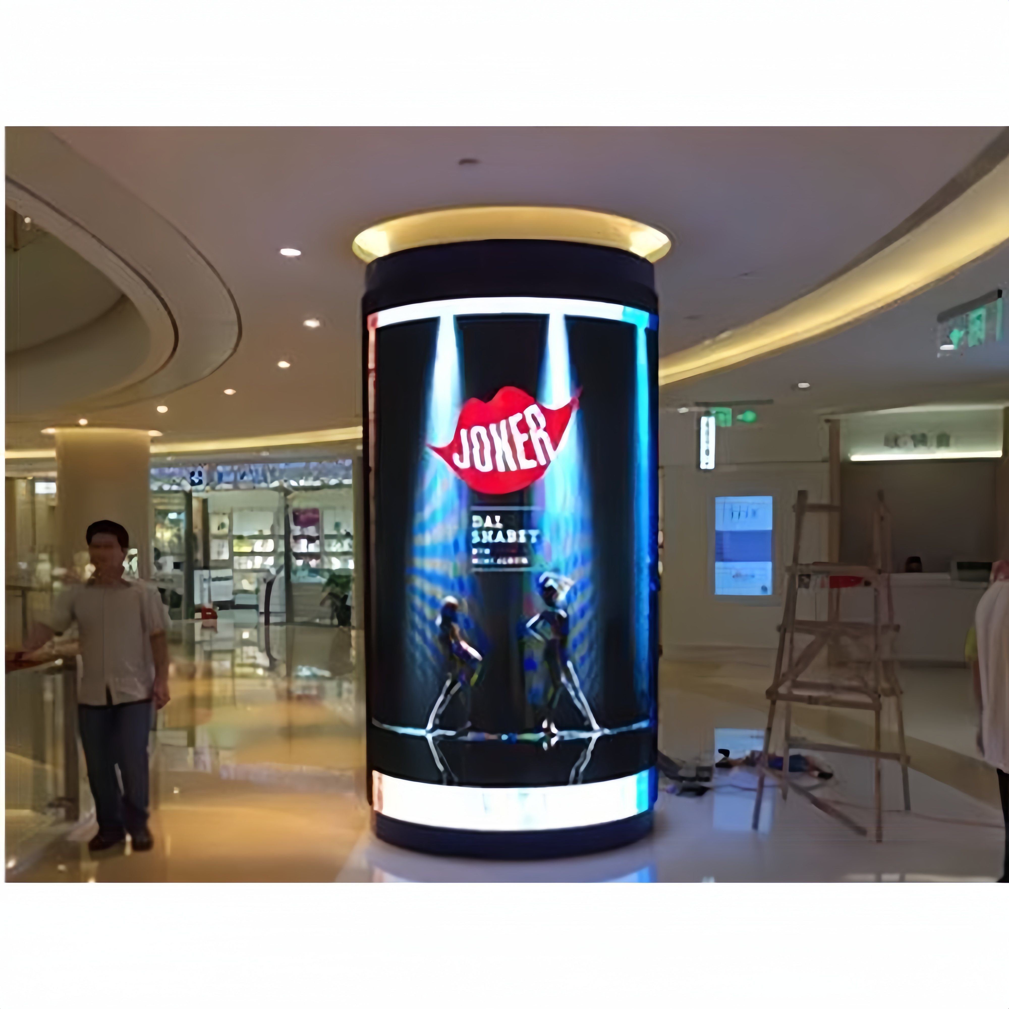 Flexible oled screen display soft curved bendable outdoor indoor flexible curved led display screen