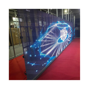 P3.91 P7.8 LED Display Mesh Screen Video Display Wall Bars Night Clubs Transparent Decoration LED Screen