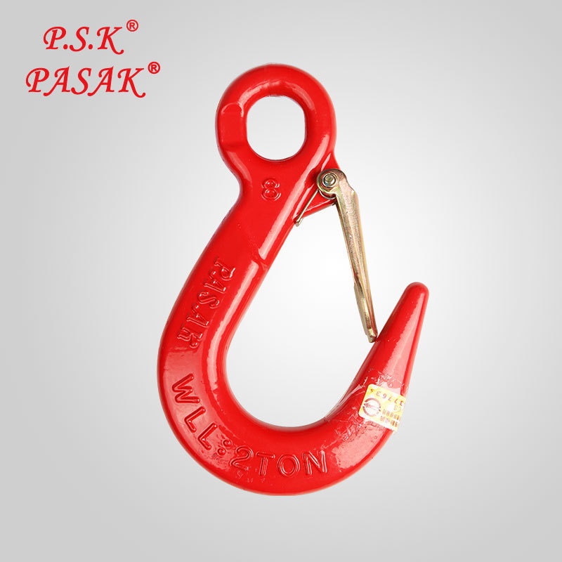 High Strength G80 Lifting Hook Eye Hoist Hook with Large Opening Eye hook for Lifting Chain Sling