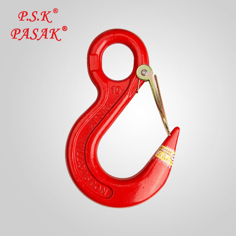 High Strength G80 Lifting Hook Eye Hoist Hook with Large Opening Eye hook for Lifting Chain Sling