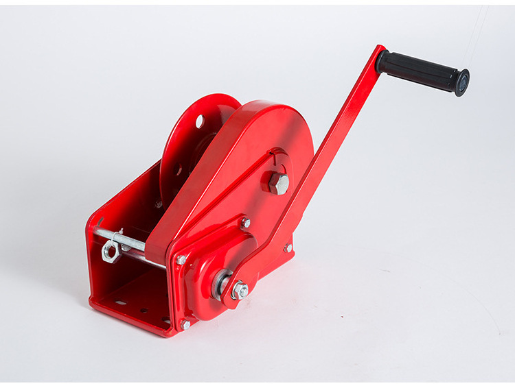 1800lbs Self-locking auto brake Hand Crank Winch Mini Manual Winch With Brake capstan winch