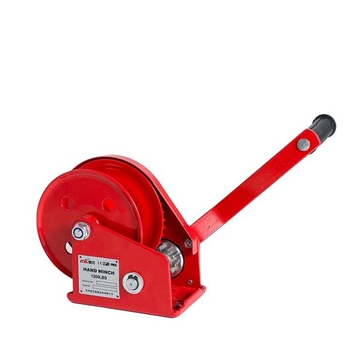 1800lbs Self-locking auto brake Hand Crank Winch Mini Manual Winch With Brake capstan winch