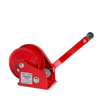 1800lbs Self-locking auto brake Hand Crank Winch Mini Manual Winch With Brake capstan winch