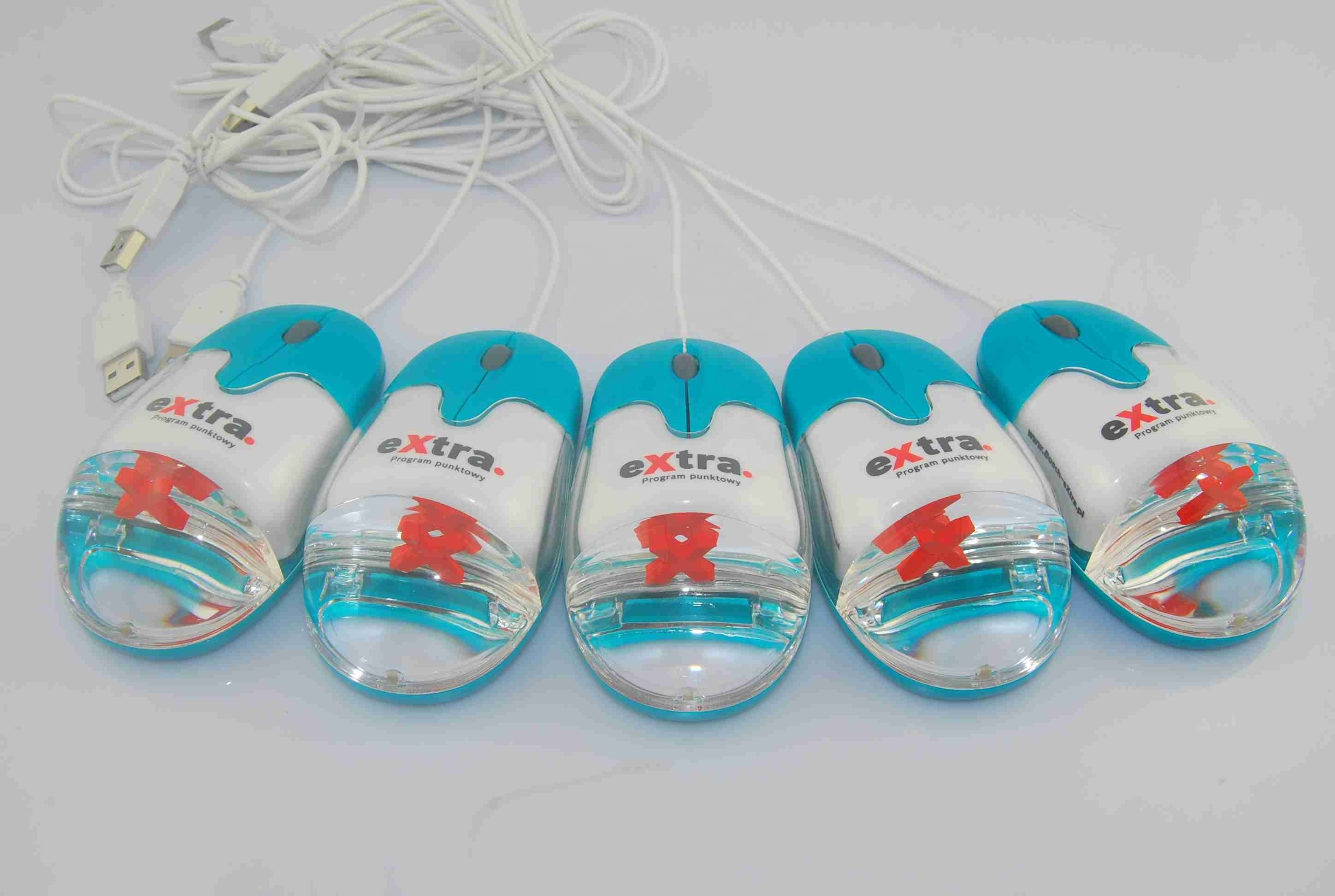 Customized Funny Gift computer mouse Wired Aqua Liquid USB Optical Mouse with Customized Floater