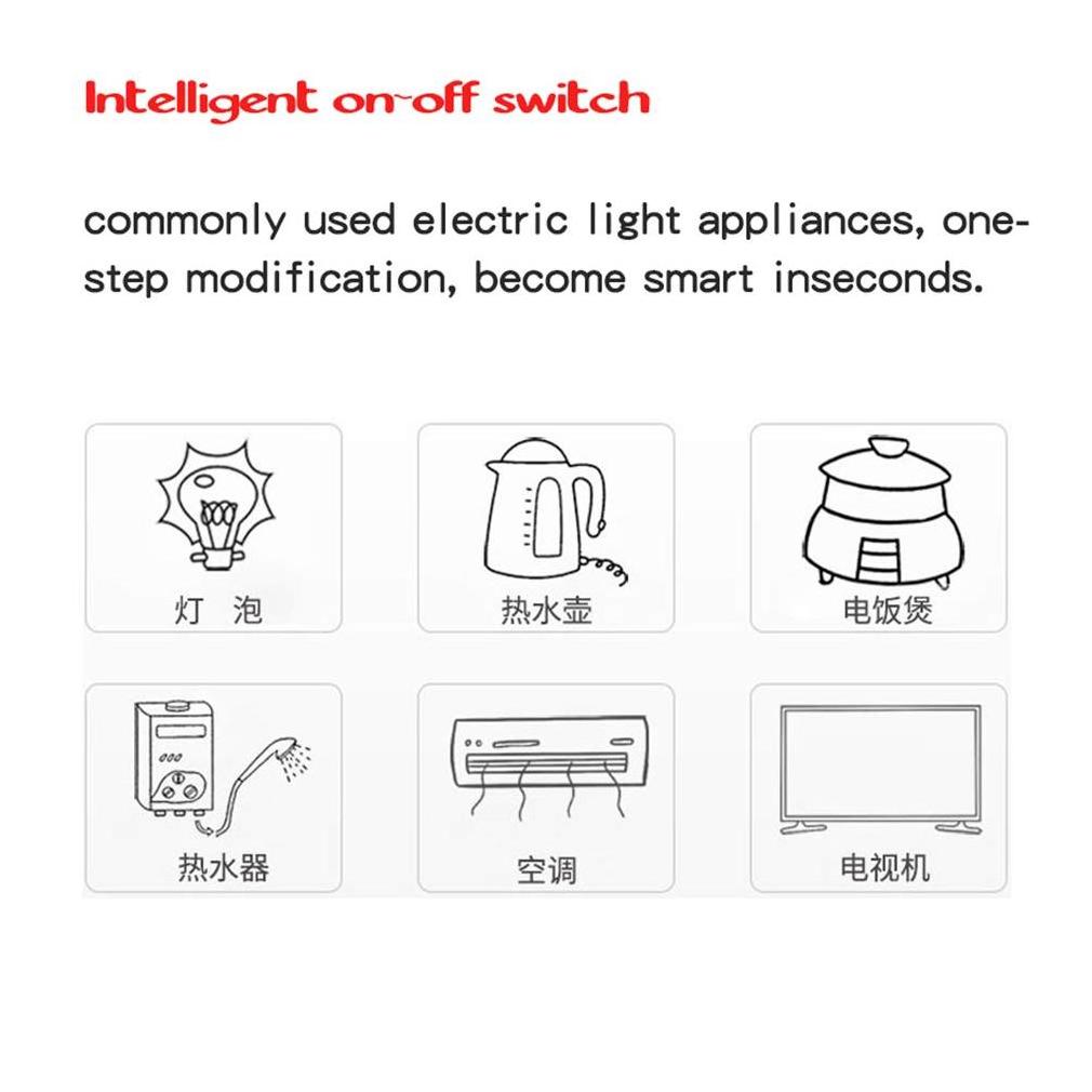 National standard WIFI  modification parts timing switch mobile APP remote control voice control on/off device smart switch