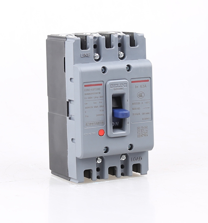 delixi cdm3 mccb accessories 50hz electric moulded case circuit breakers mccb 63a 3pole chint CCC,CE,KEMA, IEC60947-2