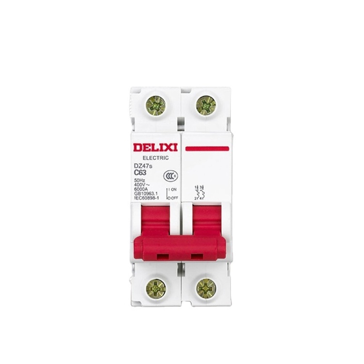 DELIXI Electricity Current Protection MCB Thermal Switch 2P 3P 4P 220V 230V AC Miniature circuit breaker DZ47s