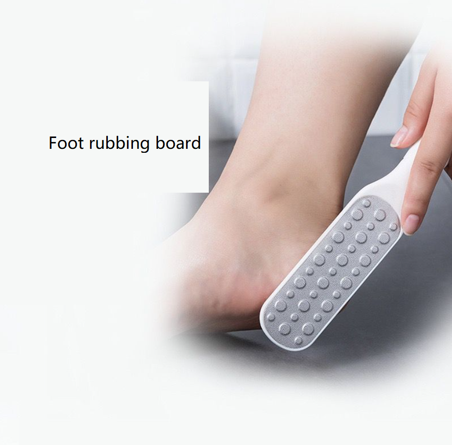 Quality Foot rubbing board Double-sided Remove dead skin Pedicure Foot calluses Steel Push Foot File Grind Exfoliating Nail Tool