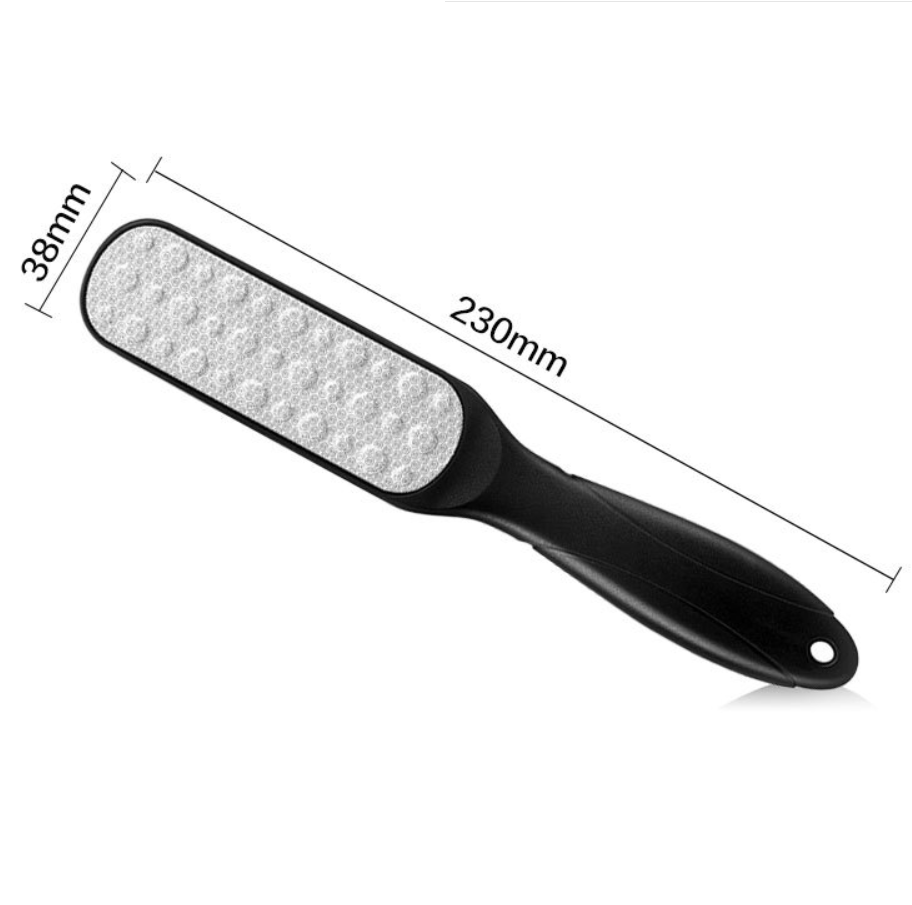 Quality Foot rubbing board Double-sided Remove dead skin Pedicure Foot calluses Steel Push Foot File Grind Exfoliating Nail Tool