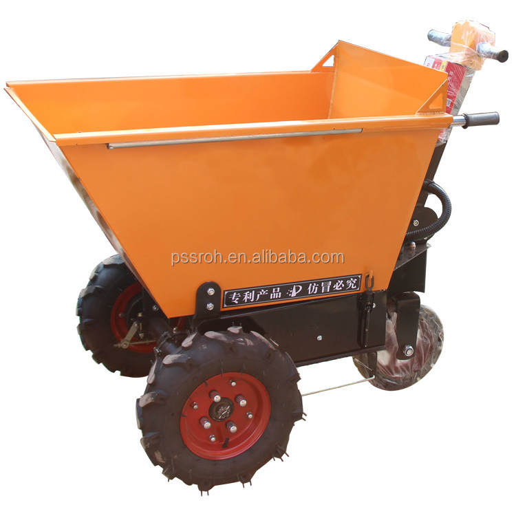 LK13 0.6 ton mini track dumper/Small dump truck for construction site, 3 wheel electric 0.6 ton mini track dumper