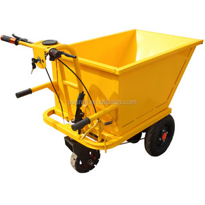 LK13 0.6 ton mini track dumper/Small dump truck for construction site, 3 wheel electric 0.6 ton mini track dumper