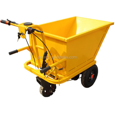 LK13 0.6 ton mini track dumper/Small dump truck for construction site, 3 wheel electric 0.6 ton mini track dumper