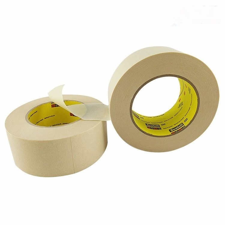 High temperature 120 degree 231 232 Crepe paper painters masking adhesive paint tape for aircraft painting