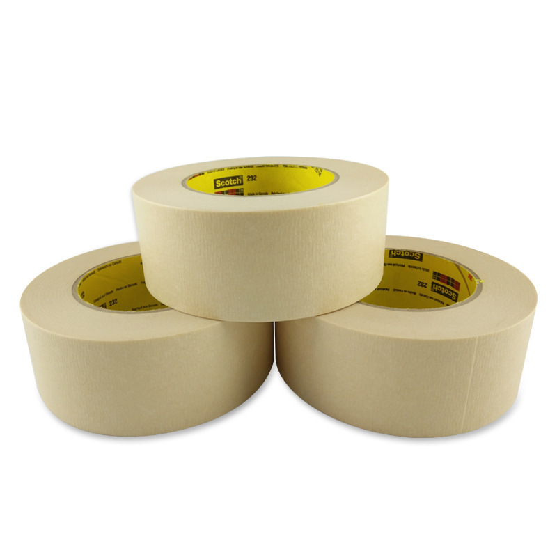 High temperature 120 degree 231 232 Crepe paper painters masking adhesive paint tape for aircraft painting