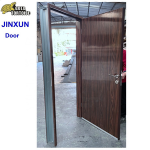 Israel steel security door with safe glass,casting Security door