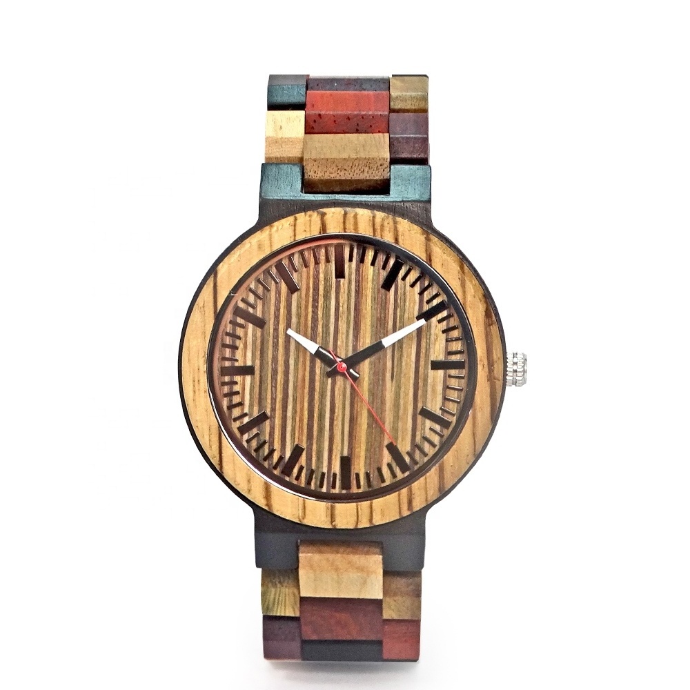 High Quality Custom Logo Watch Lighter Wood Luxury Wooden Watch Men