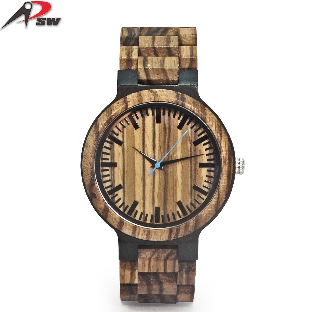 High Quality Custom Logo Watch Lighter Wood Luxury Wooden Watch Men