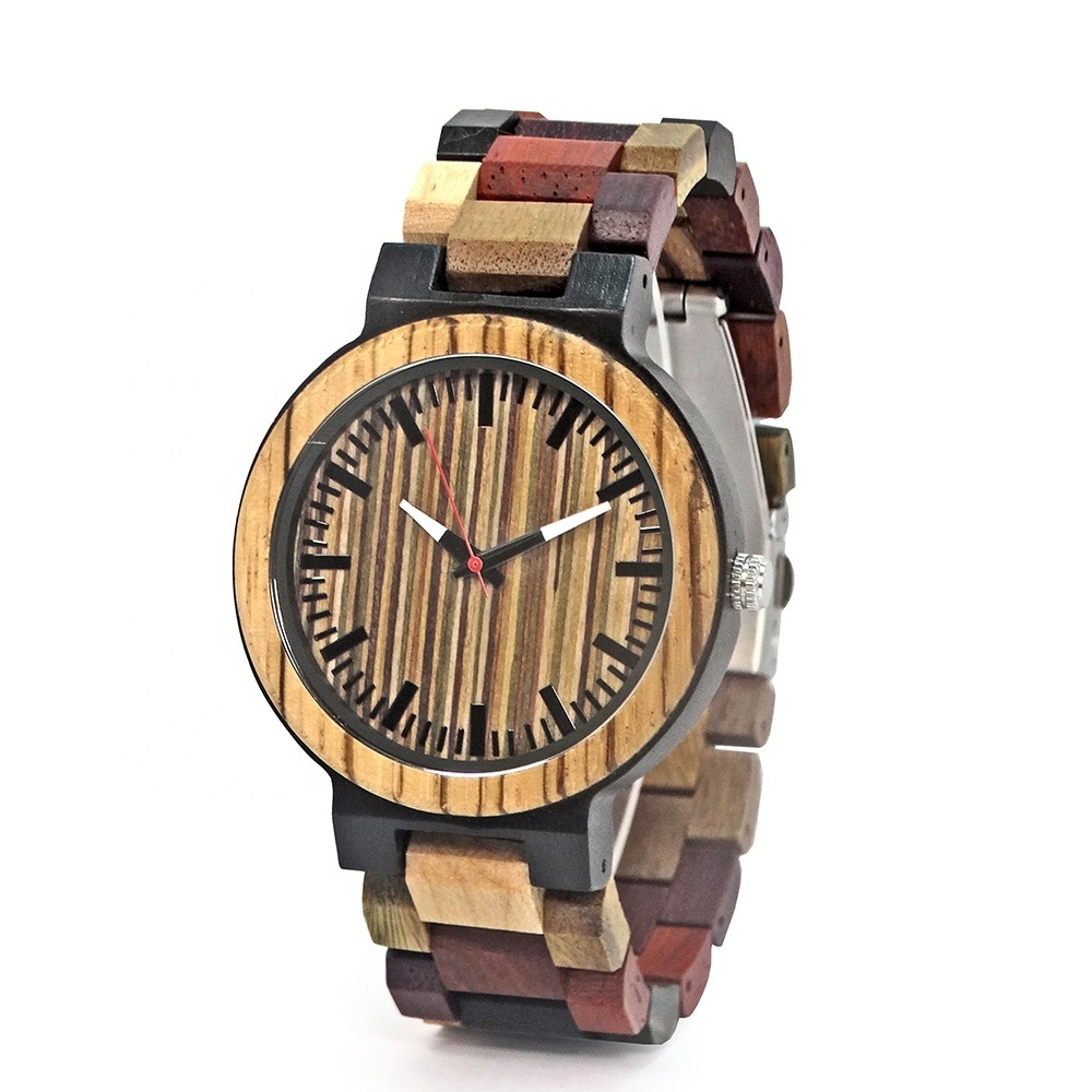 High Quality Custom Logo Watch Lighter Wood Luxury Wooden Watch Men