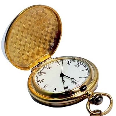 Fashion gold face chain cheap pocket watch japan movt quartz regal western pocket watch