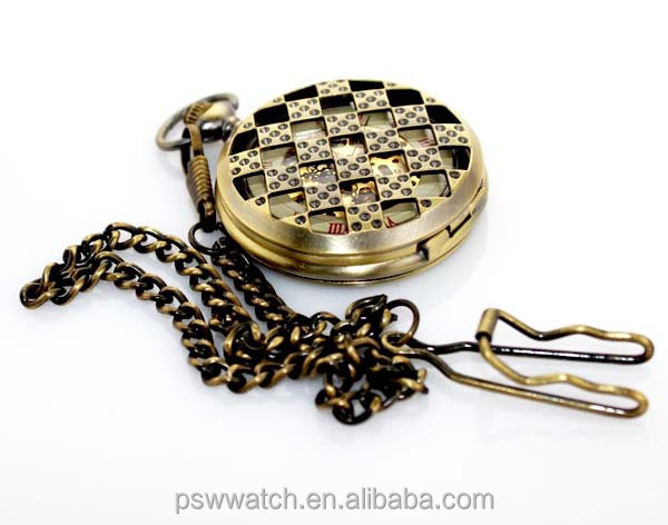 Bronze Color Custom Japan Mechanical  Antique Pocket Watch