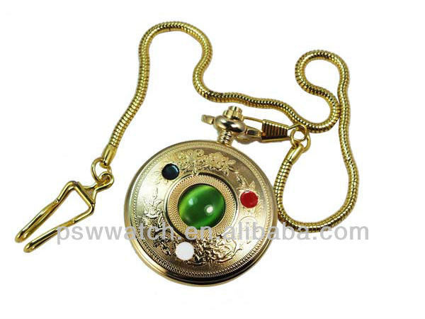 Bronze Color Custom Japan Mechanical  Antique Pocket Watch