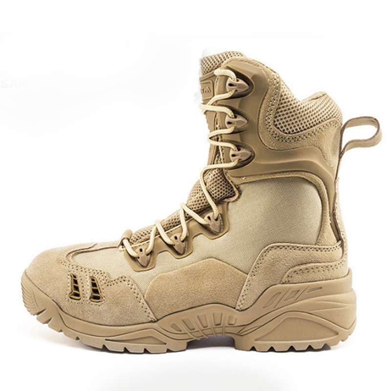 Outdoor Delta Tactical Breathable Shoes Hiking Climbing Hard-wearing Combat Boots Waterproof High-top Desert Shoes