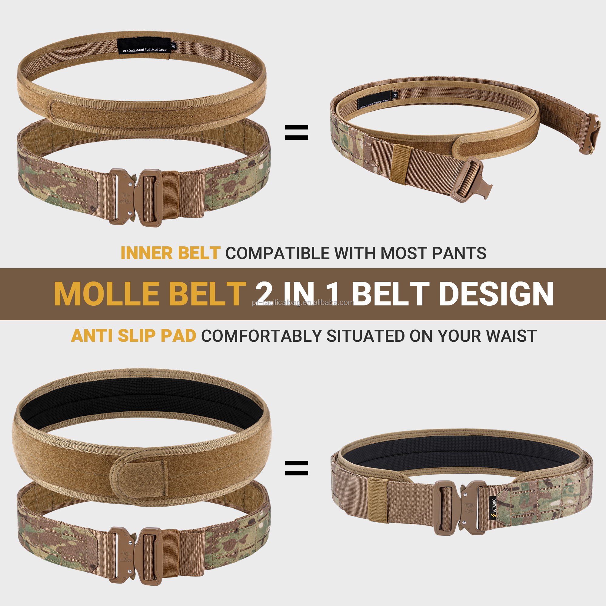 New Outdoor Sports Style Belt Quick Release Durable Men's Canvas Waist Equipment Tactical Belt