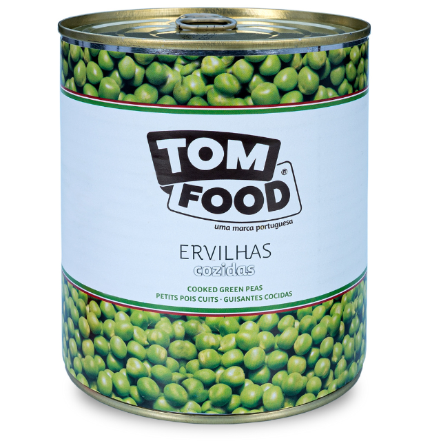 High Quality TOM FOOD Canned Cooked Green Peas 425g