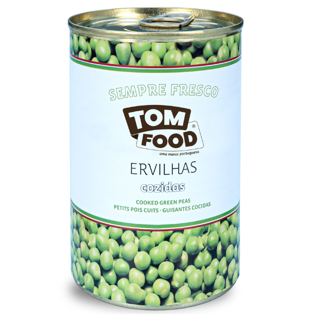 High Quality TOM FOOD Canned Cooked Green Peas 425g