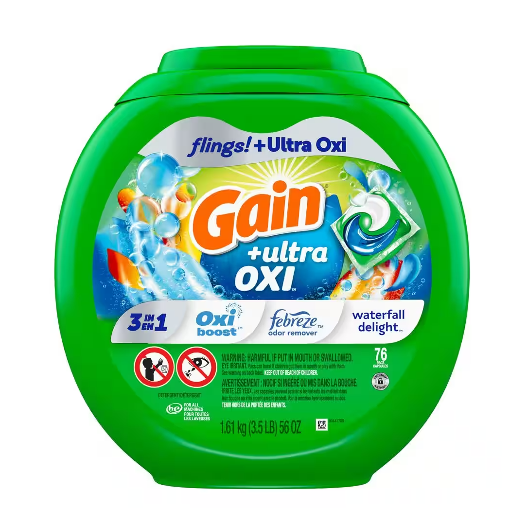 Gain flings Laundry Detergent Pacs Plus Aroma Boost, Moonlight Breeze Scent