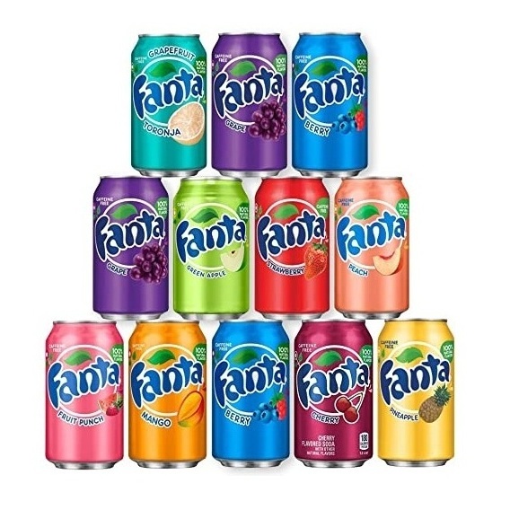 Fanta Exotic 330ml / Fanta Soft Drink (Slim) / Hot Product Soft Drink Fruity Fanta Fruit Soda for sale